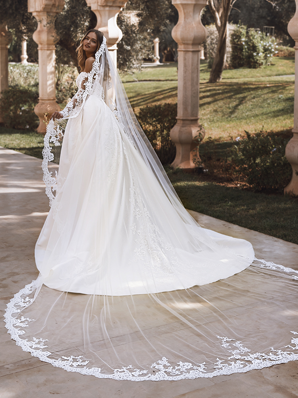 knee length dresses for ladies Chic Velvet Long Sleeve Two-Piece Wedding Dress