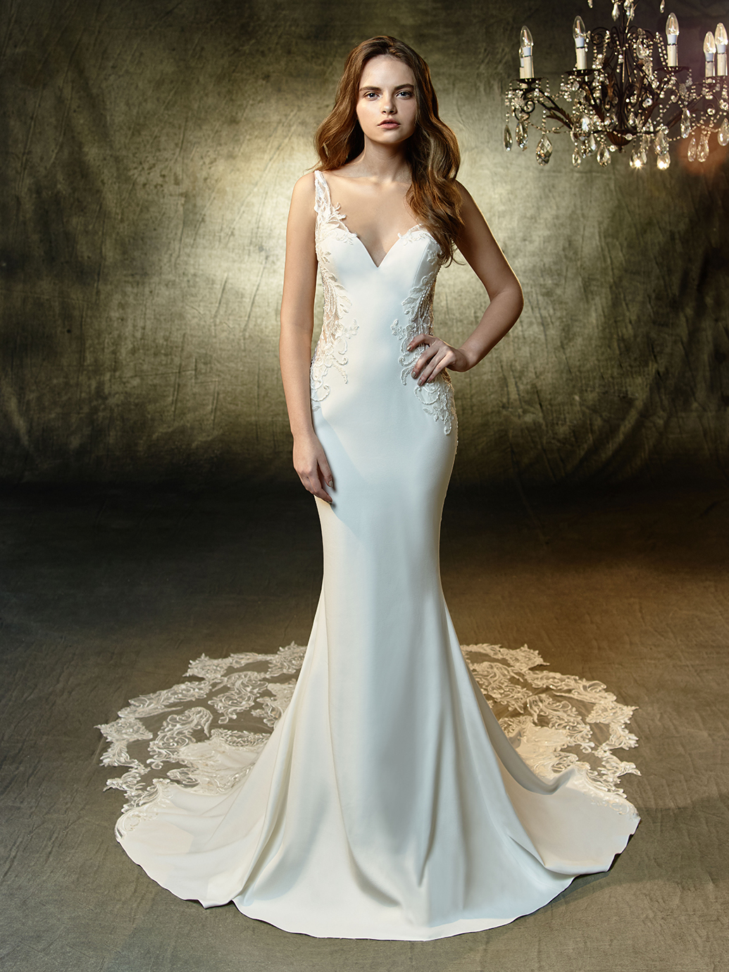 white gown for wedding