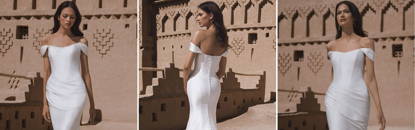 TOVA Sculptural Bodice Wedding Gown | Blue by Enzoani 2026 | Enzoani