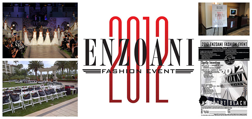 Enzoani Fashion event 2012 branding