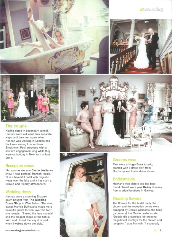 Ireland's wedding Journal dakota Enzoani