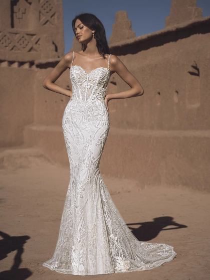 turquoise long evening dress Aylin – Turquoise Halter Crystal Gown S