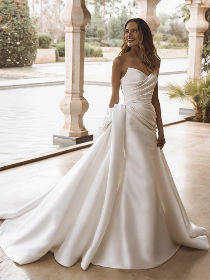 sachin and babi light blue dress A-Line Wedding Dresses